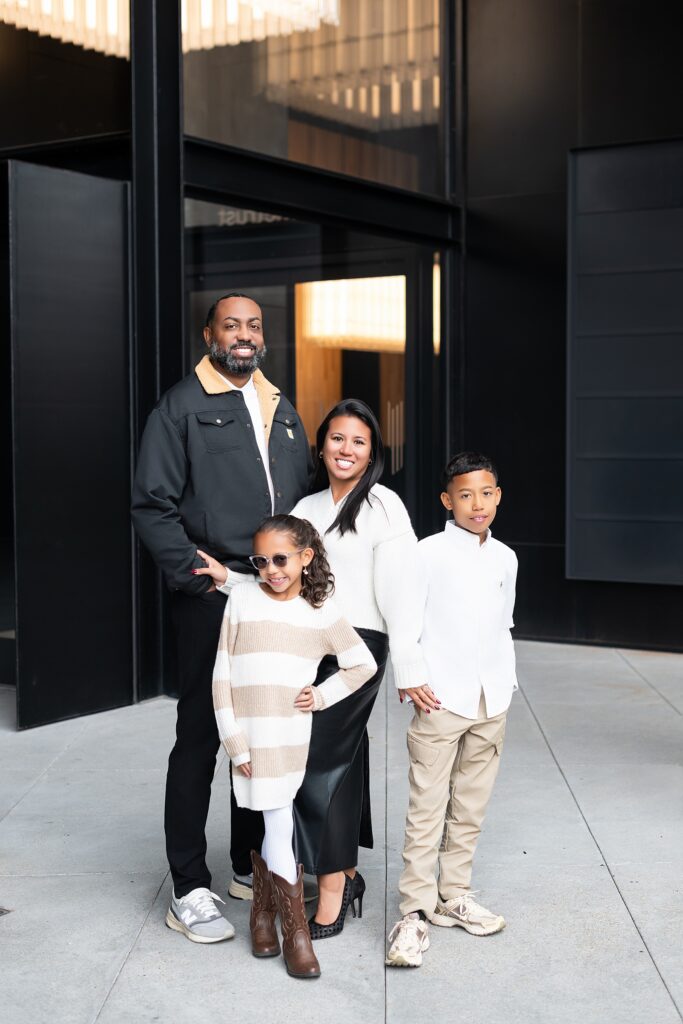 modern atlanta family photoshoot