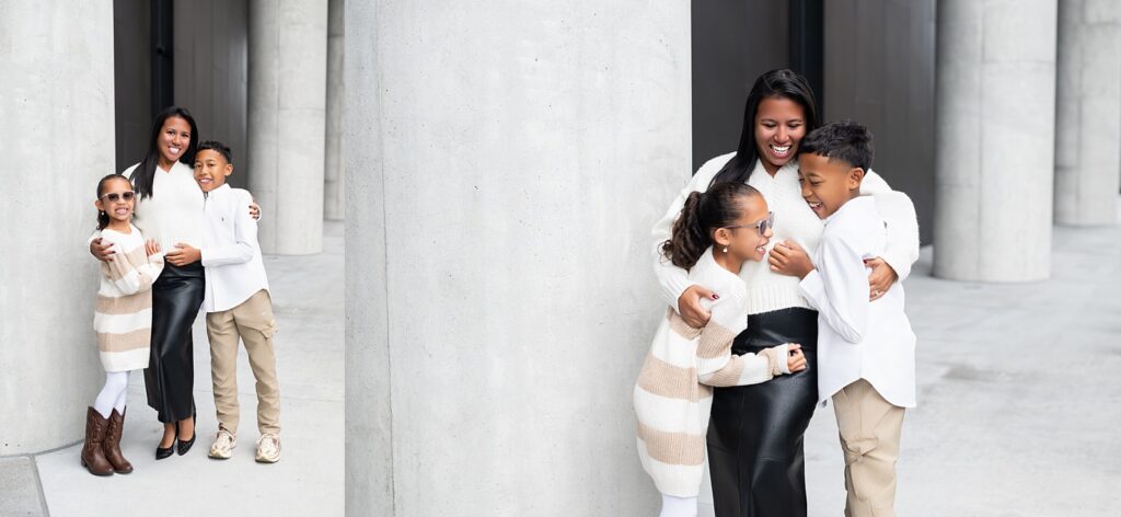 modern atlanta family photoshoot